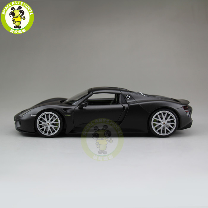 1/24 Porsche 918 SPYDER Closed Top Welly Diecast Model Car Toys Kids Gifts