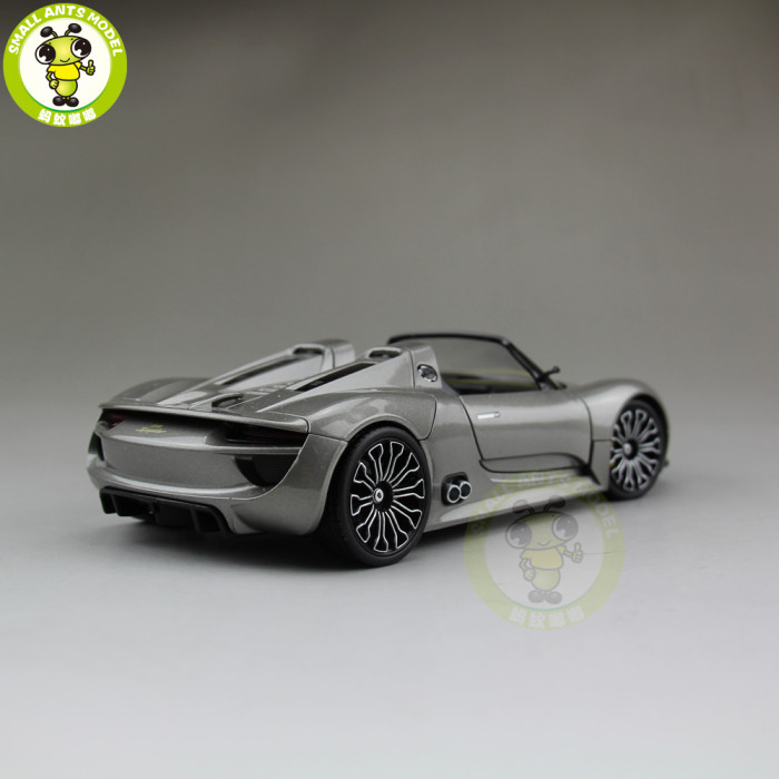 1/24 Porsche 918 SPYDER open Top Welly Diecast Model Car Toys Kids Gifts
