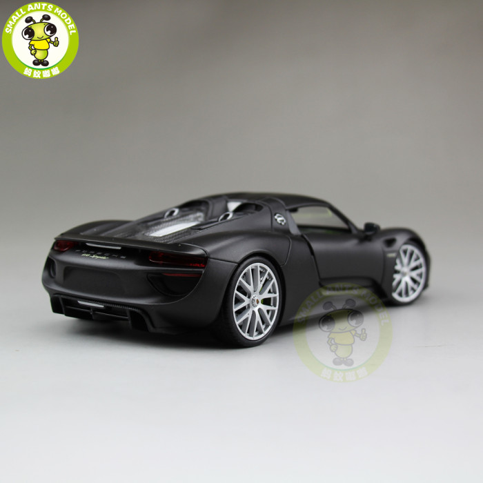 1/24 Porsche 918 SPYDER Closed Top Welly Diecast Model Car Toys Kids Gifts