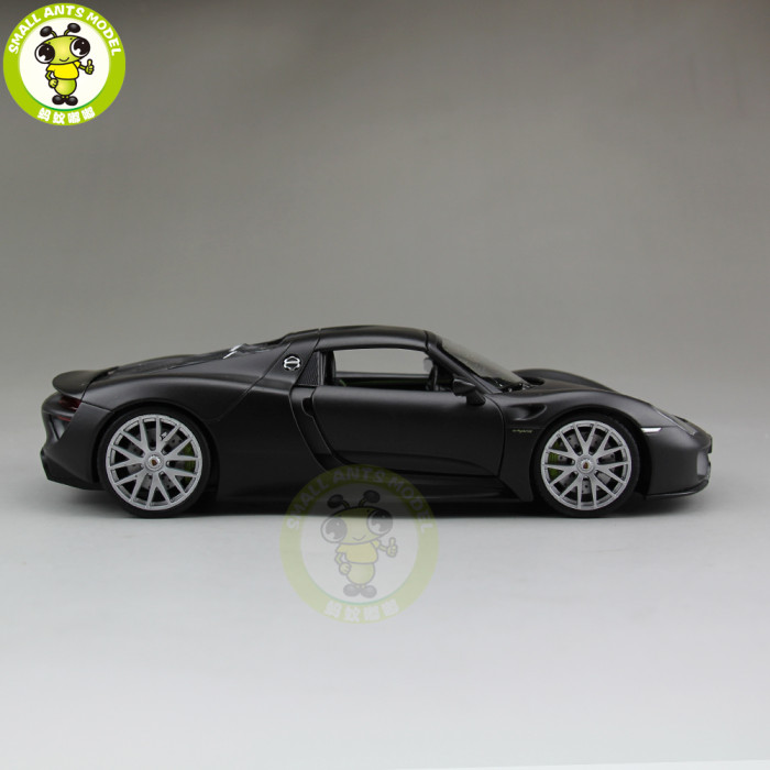 1/24 Porsche 918 SPYDER Closed Top Welly Diecast Model Car Toys Kids Gifts
