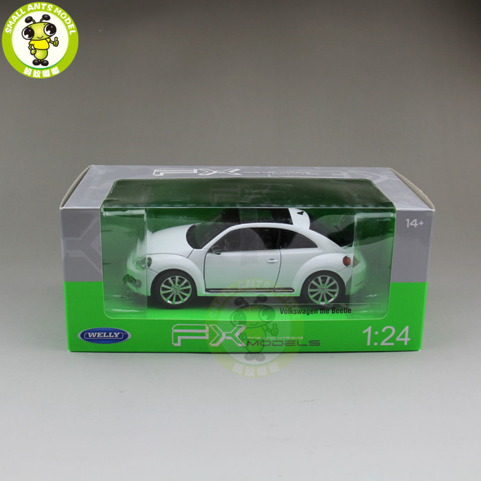 1/24 VW Volkswagen New Beetle Welly Diecast Model Car Toys for Kids Gifts