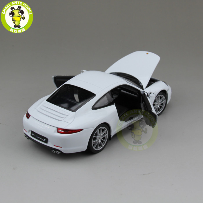 1/24 Porsche 911 991 Carrera S Welly Diecast Model Car Toys Kids Gifts