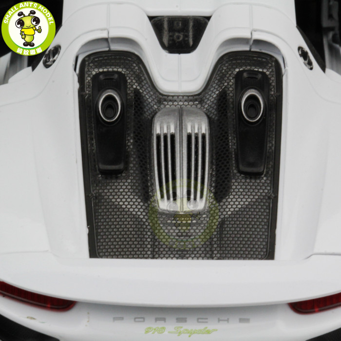 1/24 Porsche 918 SPYDER Closed Top Welly Diecast Model Car Toys Kids Gifts
