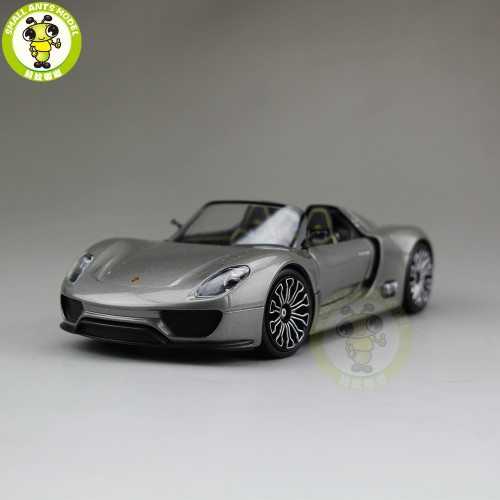1/24 Porsche 918 SPYDER open Top Welly Diecast Model Car Toys Kids Gifts