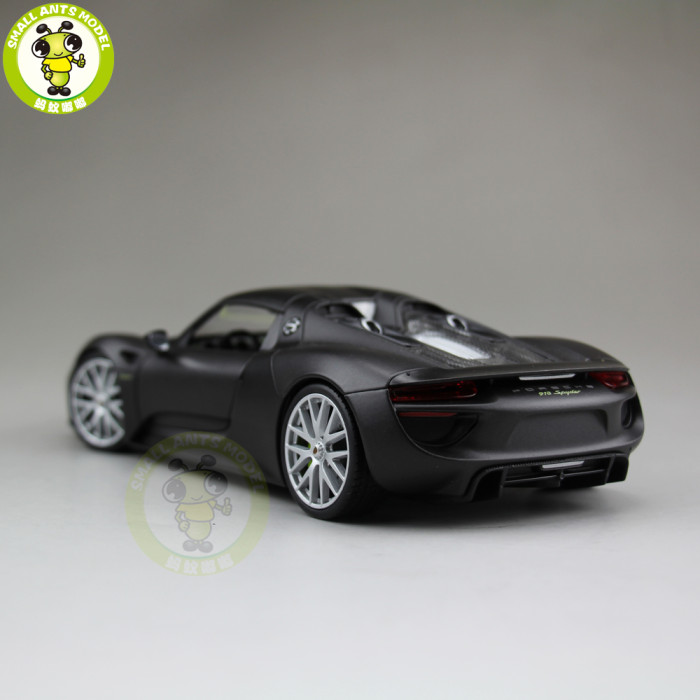 1/24 Porsche 918 SPYDER Closed Top Welly Diecast Model Car Toys Kids Gifts
