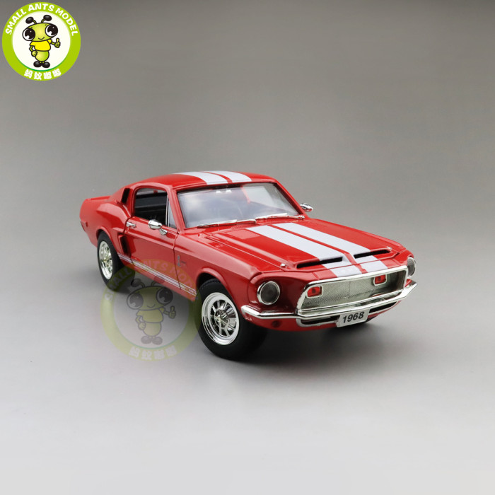 1/18 1968 Ford Shelby Mustang GT-500KR Road Signature Diecast Model Car Toys Boys Girls Gifts