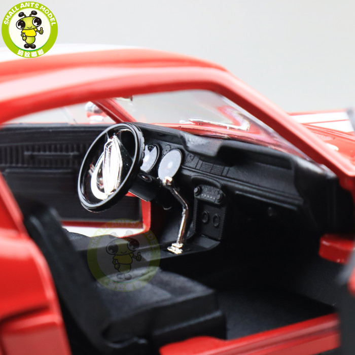 1/18 1968 Ford Shelby Mustang GT-500KR Road Signature Diecast Model Car Toys Boys Girls Gifts