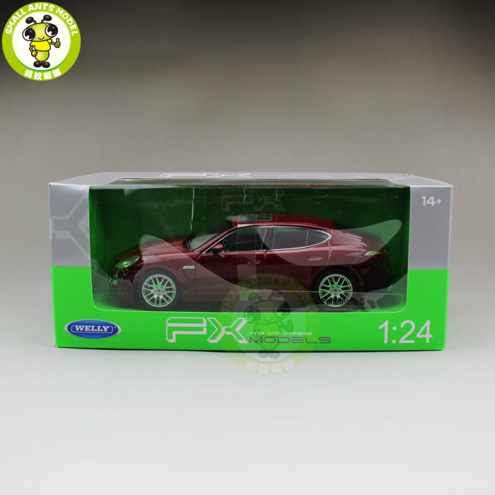 1/24 Porsche Panamera S Welly Diecast Model Car Toys Kids Gifts