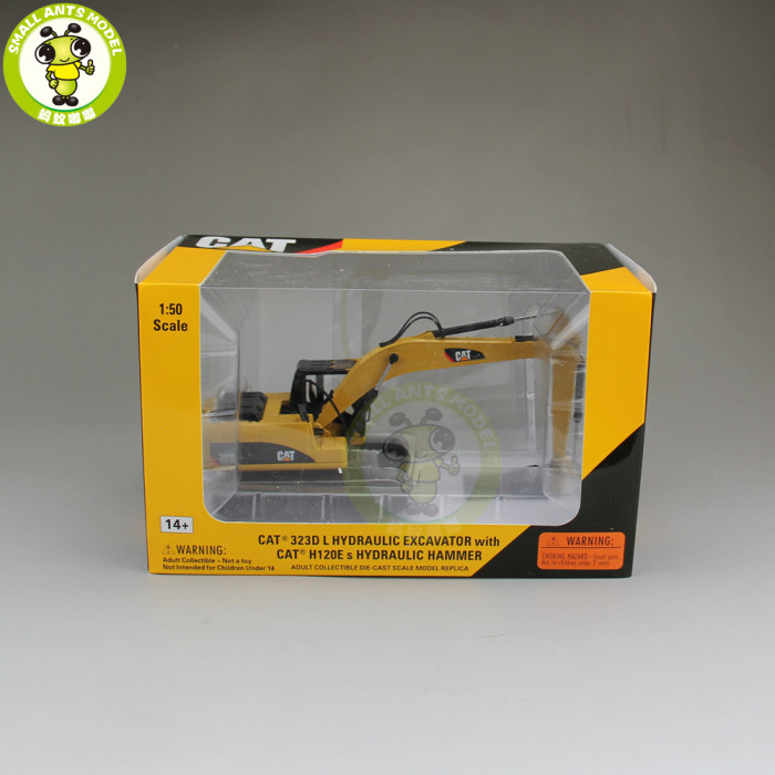 1/50 Caterpillar 323D L Hydraulic Excavator With H120E s HAMMER CAT 55282 Diecast Model Car Toys Gifts