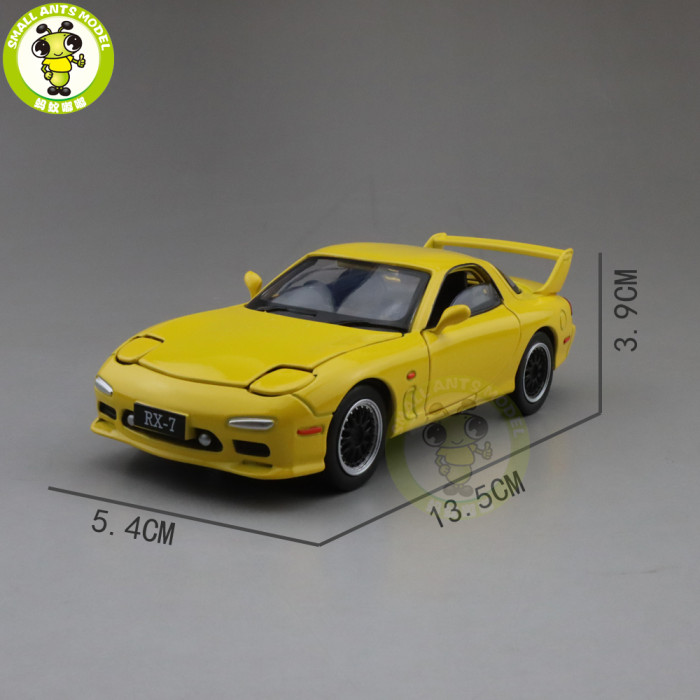 1/32 JACKIEKIM MAZDA RX-7 RX 7 Diecast Model CAR Toys for kids children Sound Lighting gifts