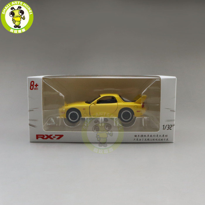 1/32 JACKIEKIM MAZDA RX-7 RX 7 Diecast Model CAR Toys for kids children Sound Lighting gifts
