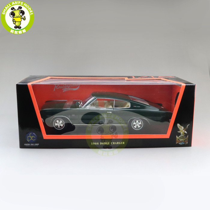 1/18 1966 DODGE CHARGER Road Signature Diecast Model Car Toys Boys Girls Gift