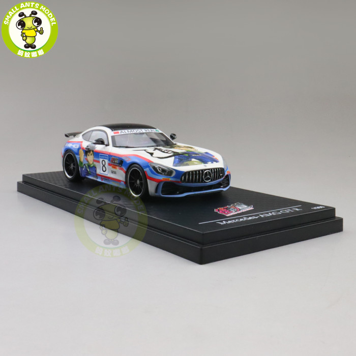 1/43 MERCEDES Benz AMG GT R Cartoon painting Almost Real Diecast Model Car Collection