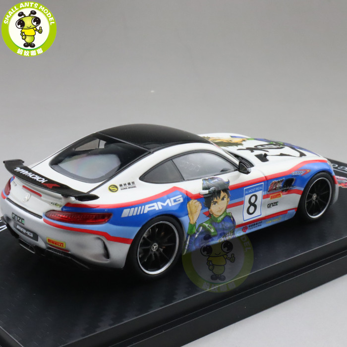 1/43 MERCEDES Benz AMG GT R Cartoon painting Almost Real Diecast Model Car Collection