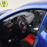 1/18 LCD Honda Civic Type-R Type R Diecast Metal Model Car Toys Boys Girls Gifts