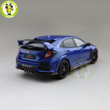1/18 LCD Honda Civic Type-R Type R Diecast Metal Model Car Toys Boys Girls Gifts