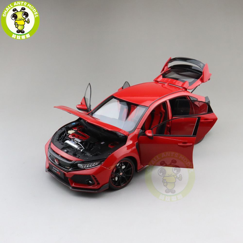 1/18 LCD Honda Civic Type-R Type R Diecast Metal Model Car Toys