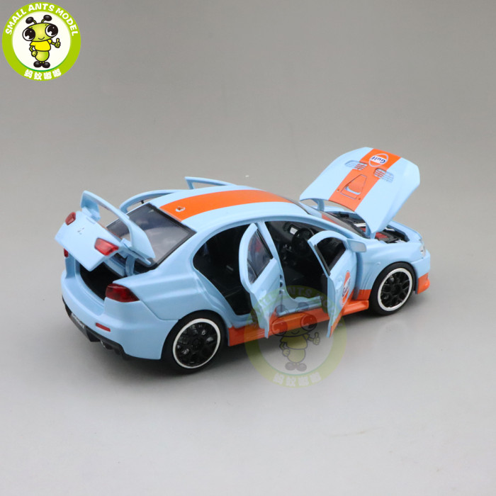 1/32 JACKIEKIM Mitsubishi Lancer EVO X 10 BBS RHD Diecast Model CAR Toys for kids Boy girl Gifts