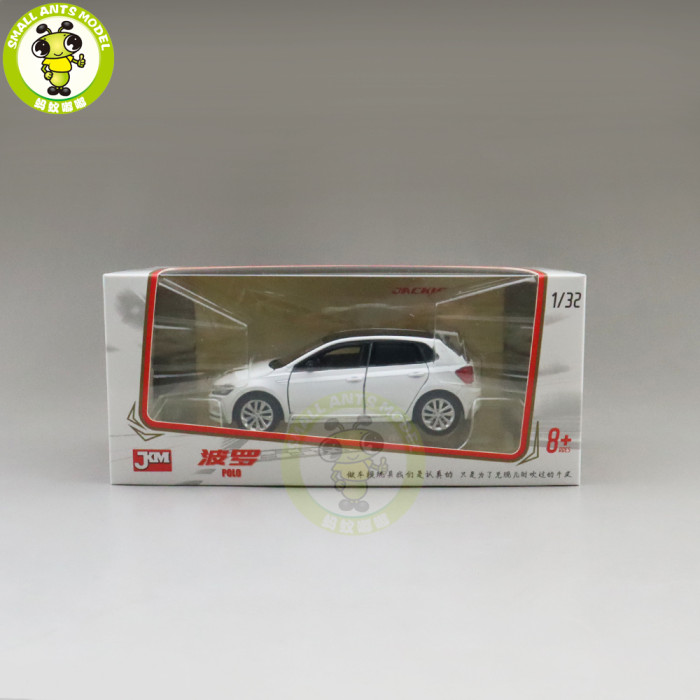 1/32 Jackiekim VW POLO PLUS Diecast MODEL CAR Toys kids Boys Girls Gifts