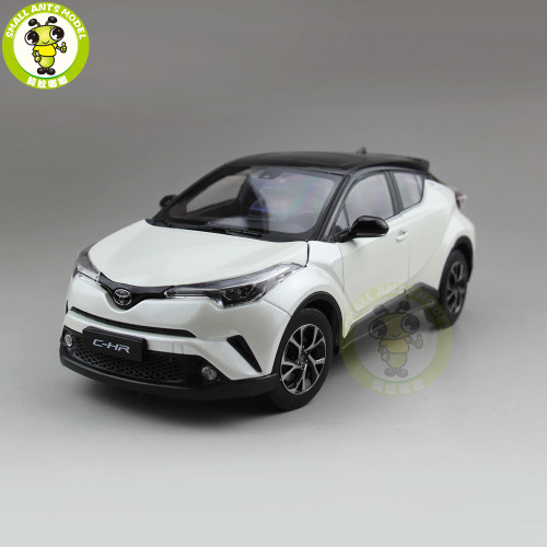 1/18 Toyota CHR C-HR Diecast SUV Car Model TOYS KIDS Boy Girl Gift White with Black top 