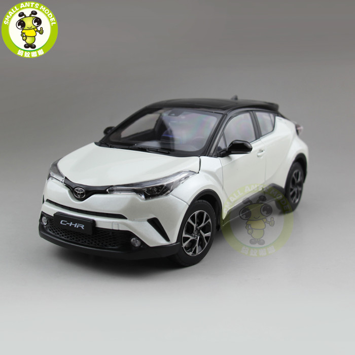 1/18 Toyota CHR C-HR Diecast SUV Car Model TOYS KIDS Boy Girl Gift White with Black top 