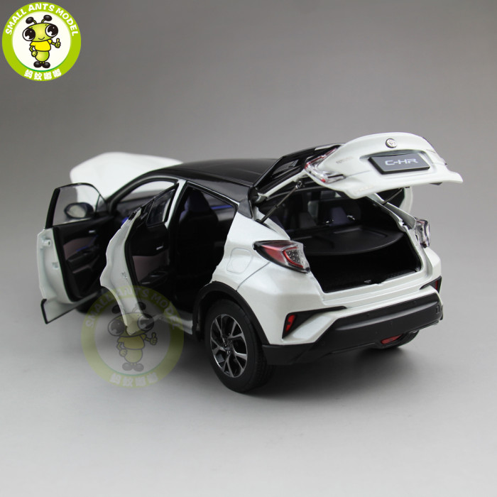 1/18 Toyota CHR C-HR Diecast SUV Car Model TOYS KIDS Boy Girl Gift White with Black top 