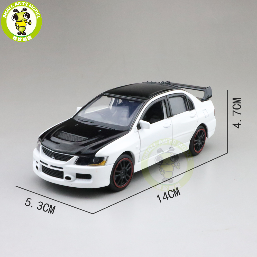 1/32 Mitsubishi Lancer EVO IX 9 with black Roof Diecast Model Car