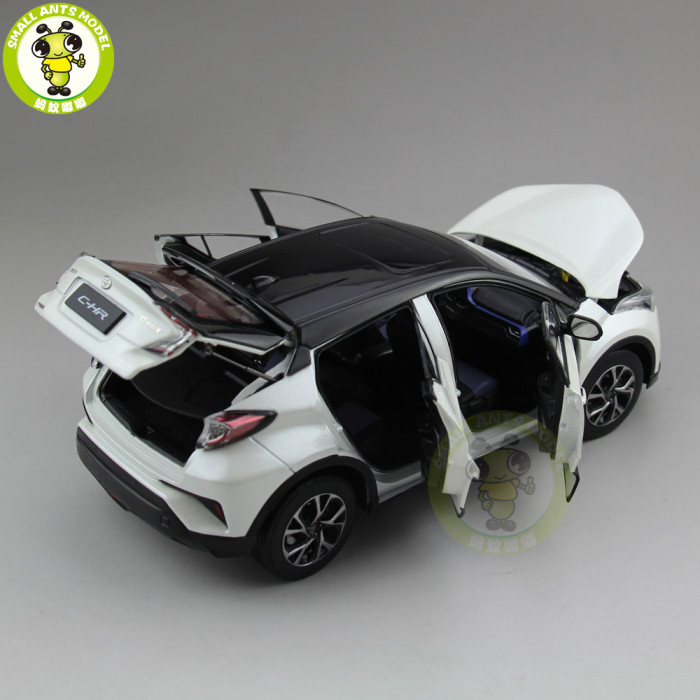 1/18 Toyota CHR C-HR Diecast SUV Car Model TOYS KIDS Boy Girl Gift White with Black top 