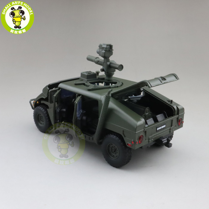 1/32 Jackiekim Hummer H1 US Military Army SUV Model Car Toys Kids Gifts