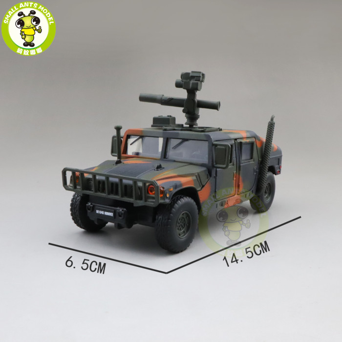 1/32 Jackiekim Hummer H1 US Military Army SUV Model Car Toys Kids Gifts