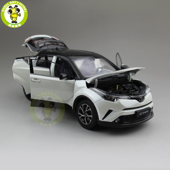 1/18 Toyota CHR C-HR Diecast SUV Car Model TOYS KIDS Boy Girl Gift White with Black top 
