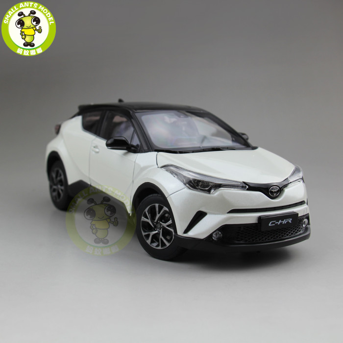 1/18 Toyota CHR C-HR Diecast SUV Car Model TOYS KIDS Boy Girl Gift White with Black top 