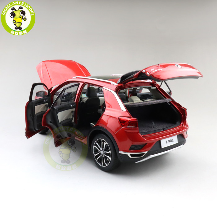 1/18 VW Volkswagen FAW T-ROC T ROC Diecast Car Model Toys KIDS Boy Girl Birthday Gift Collection Hobby Red