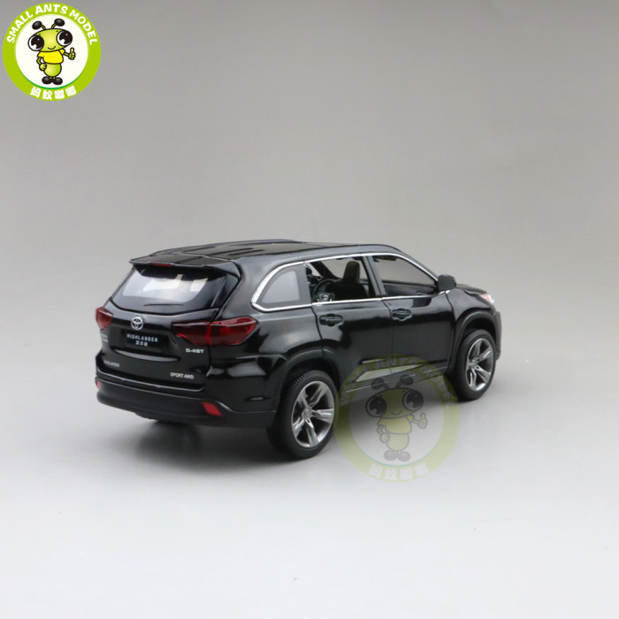 1/32 JACKIEKIM Toyota Highlander 2018 Diecast Metal Model CAR Toys for kids children Sound Lighting Pull Back gifts