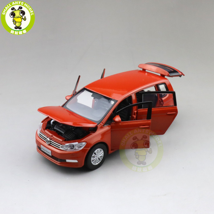 1/32 Jackiekim VW Volkswagen Touran Diecast Model CAR Mpv Van Toys kids Gifts
