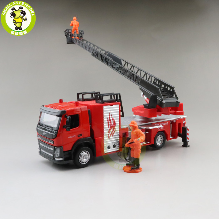 1/50 Volvo FM Ladder Fire Truck Diecast Model CAR Truck Toys kids Gifts