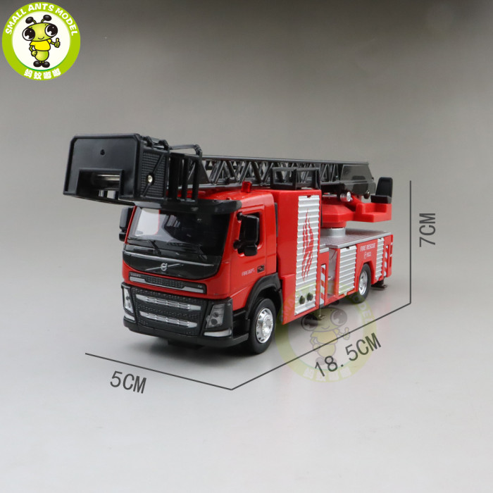 1/50 Volvo FM Ladder Fire Truck Diecast Model CAR Truck Toys kids Gifts