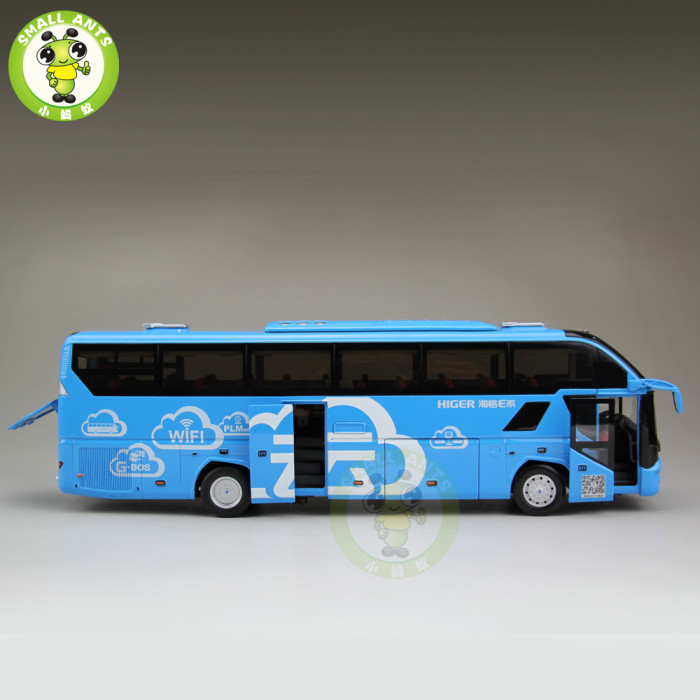 1/43 Gold Dragon Higer KLQ6125 Low-Carbon Bus Diecast Model Car Toys Kids Gifts