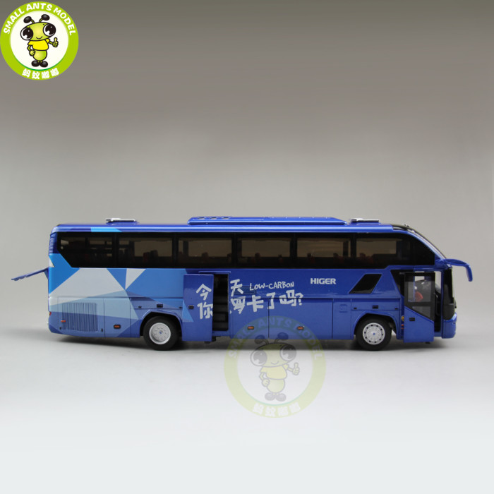1/43 Gold Dragon Higer KLQ6125 Low-Carbon Bus Diecast Model Car Toys Kids Gifts
