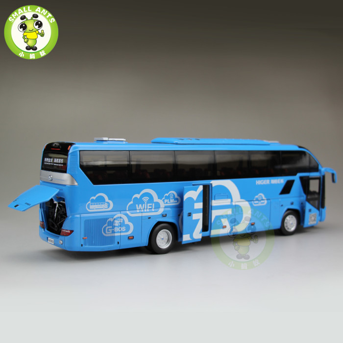 1/43 Gold Dragon Higer KLQ6125 Low-Carbon Bus Diecast Model Car Toys Kids Gifts