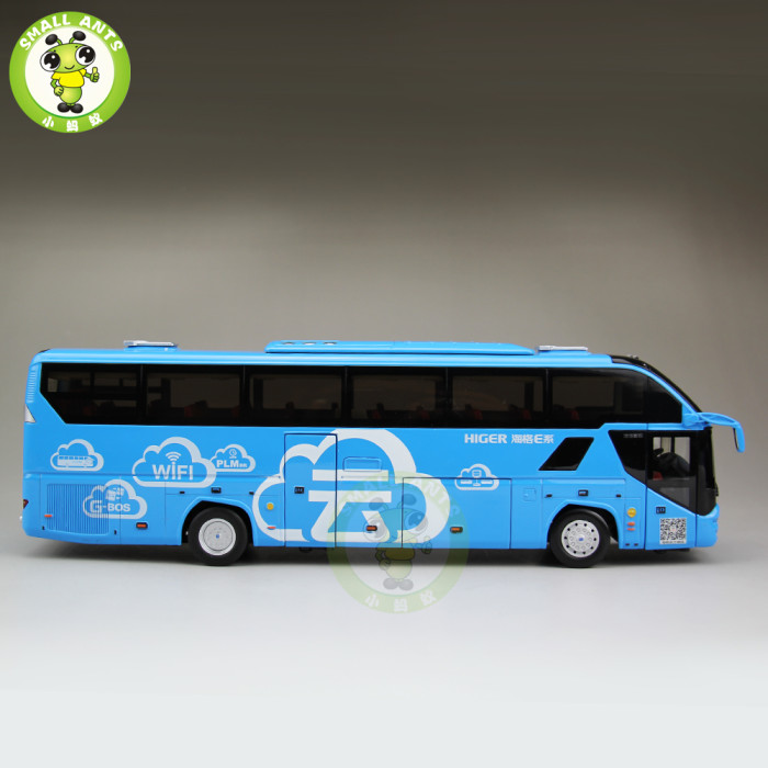 1/43 Gold Dragon Higer KLQ6125 Low-Carbon Bus Diecast Model Car Toys Kids Gifts