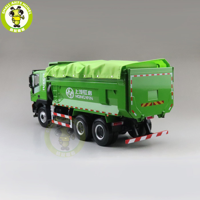 1/24 SAIC HONGYAN IVECO Muck Transport Vehicle Truck Diecast Model Car Green