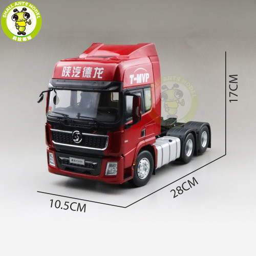 1/24 SHACMAN X5000 Tractor Trailer Truck Diecast Model Car Boys Man Gifts Red