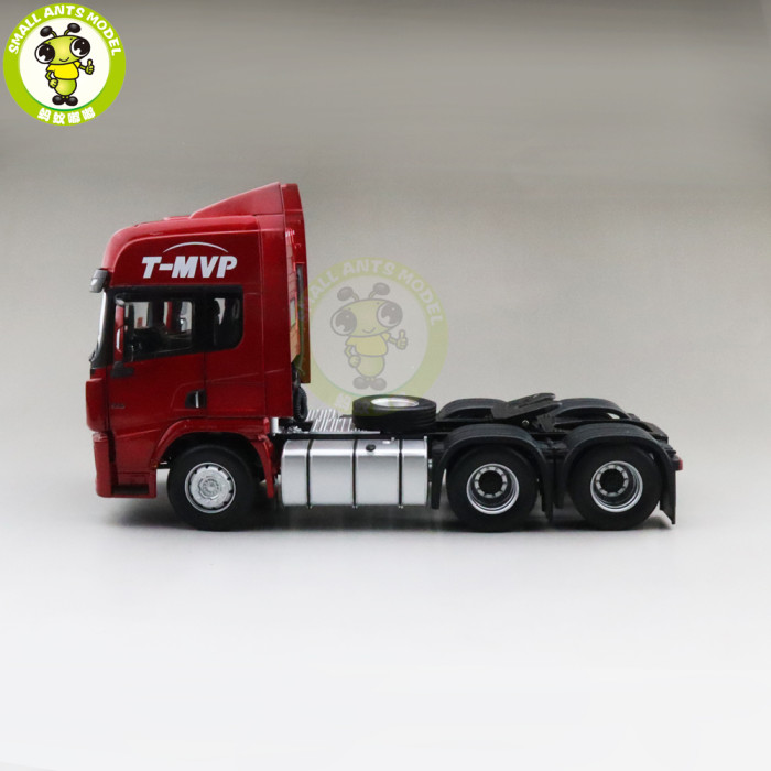 1/24 SHACMAN X5000 Tractor Trailer Truck Diecast Model Car Boys Man Gifts Red