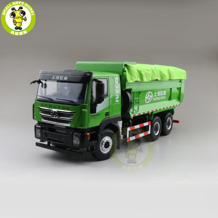 1/24 SAIC HONGYAN IVECO Muck Transport Vehicle Truck Diecast Model Car Green