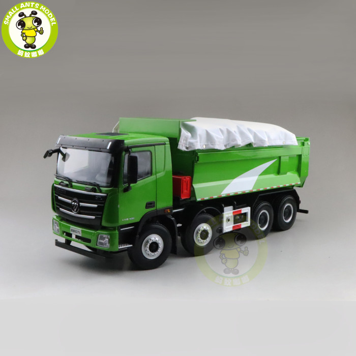 1/24 FOTON AUMAN GTL Muck Transport Vehicle Truck Diecast Model Car Green