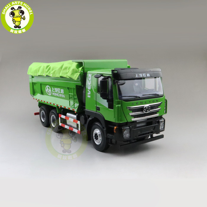 1/24 SAIC HONGYAN IVECO Muck Transport Vehicle Truck Diecast Model Car Green