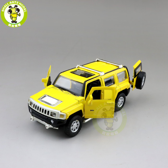1/32 CAIPO Hummer H3 2007 Diecast Model Toys Car For Kids Pull Back Sound Gifts