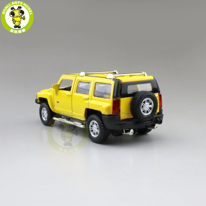 1/32 CAIPO Hummer H3 2007 Diecast Model Toys Car For Kids Pull Back Sound Gifts