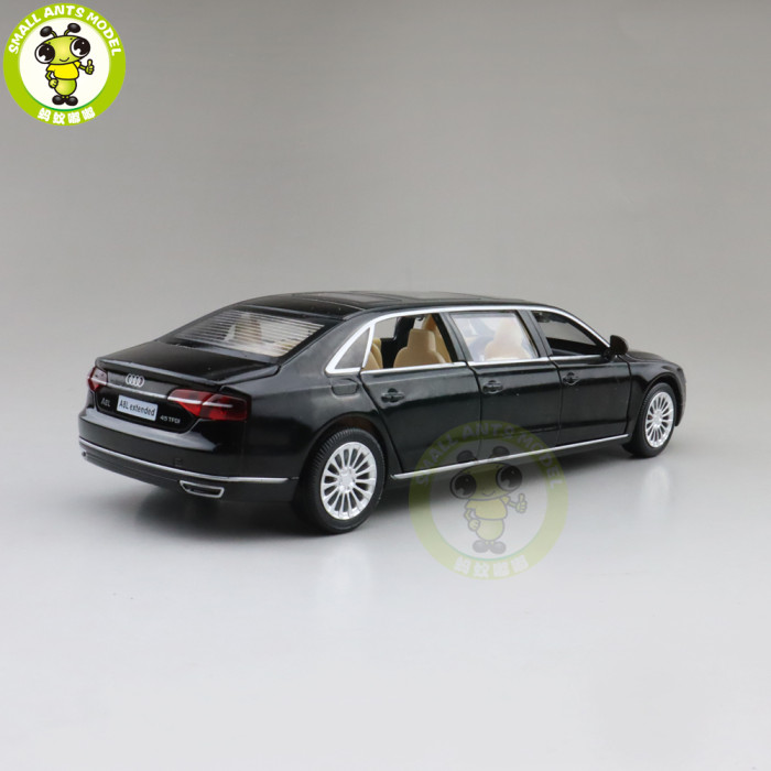 1/32 AUDI A8L Extended Light Sound Pull Back Diecast Model Toys Car Kids Gifts